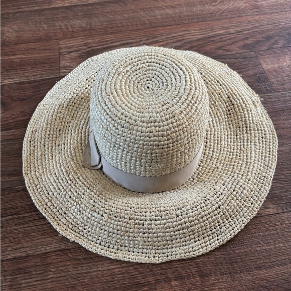 FLORABELLA Marcella Crochet Raffia Hat with Ribbon Trim - Picture 8 of 13
